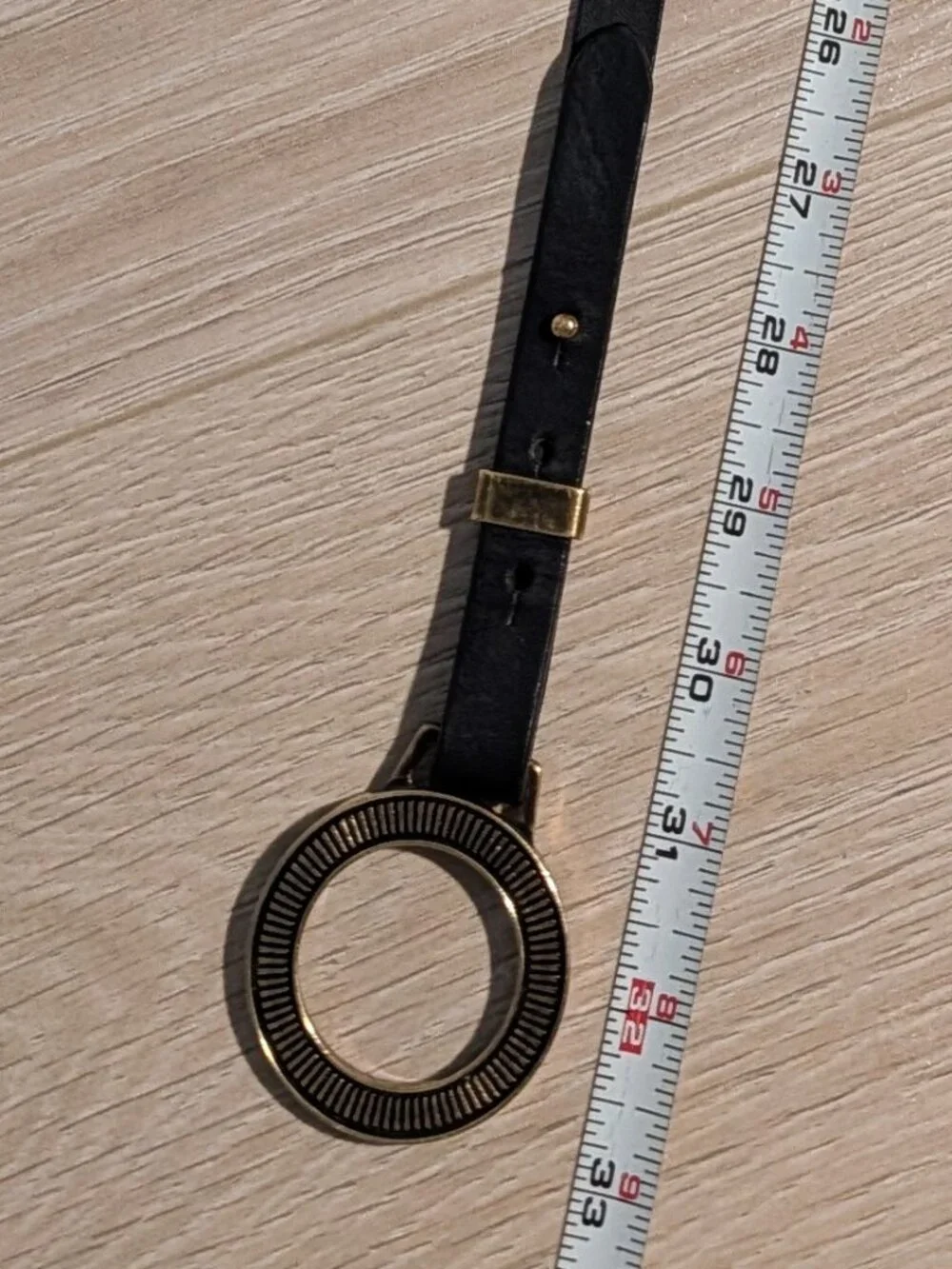 Burberry Black leather Turn Lock Buckle Belt